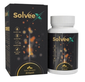Solveex kutusu ve kapsül şişesi